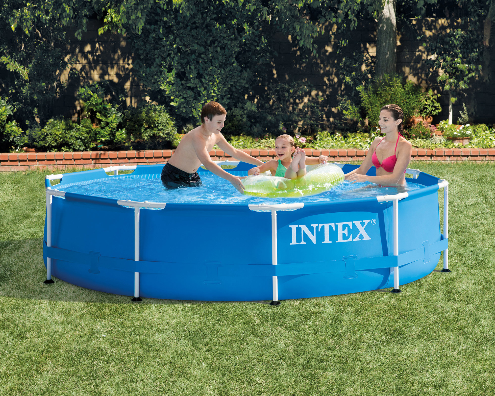 Intex opzetzwembad - 305cmx76cm - incl filterpomp - blauw