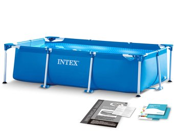 Intex opzetzwembad - 200x305x75cm - PVC - blauw