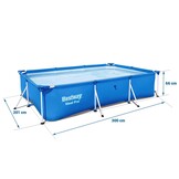 Bestway opzetzwembad - 300x201x66cm - incl reparatiekit - blauw