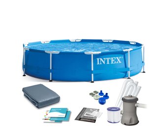 Intex opzetzwembad - 305cmx76cm - filterpomp & accessoires
