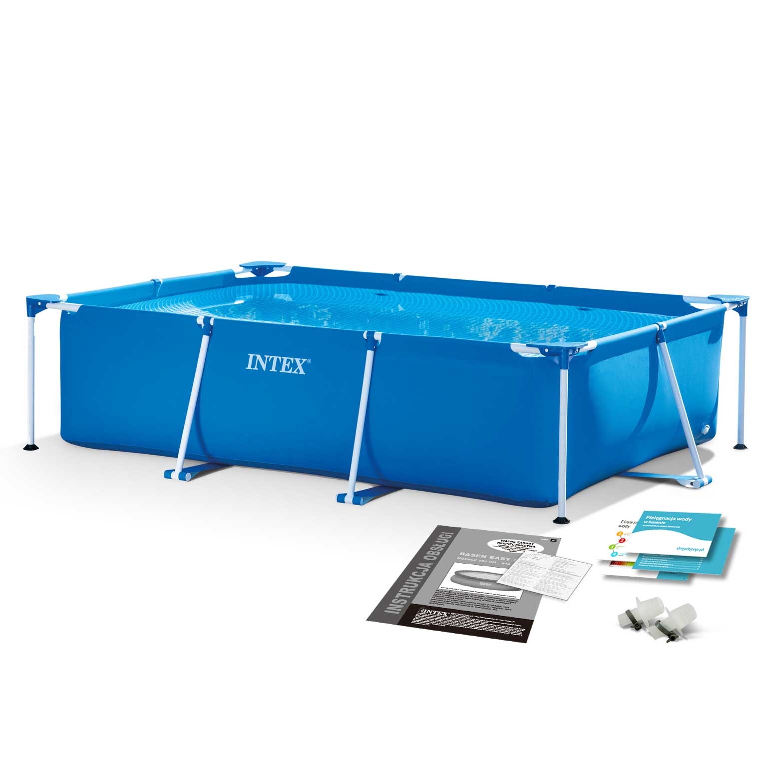 Intex opzetzwembad - 220x150x60cm - blauw