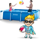 Intex opzetzwembad - 220x60cm - incl grondzeil - blauw