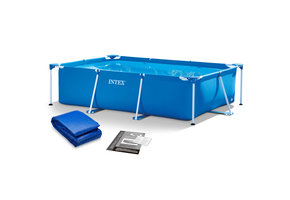 Intex opzetzwembad - 305x200x75cm - blauw - incl reparatiekit