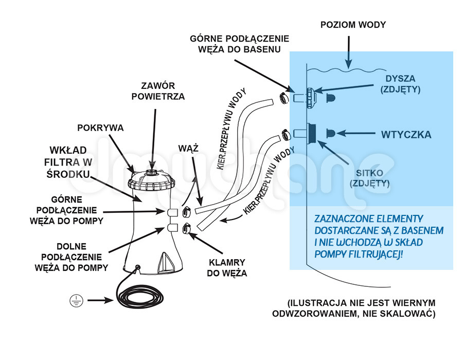 Intex zwembad filterpomp - 3407L per uur - 32mm