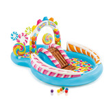 Intex opblaas zwembad - 295x191x130 cm - incl glijbaan