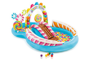 Intex opblaas zwembad - 295x191x130 cm - incl glijbaan