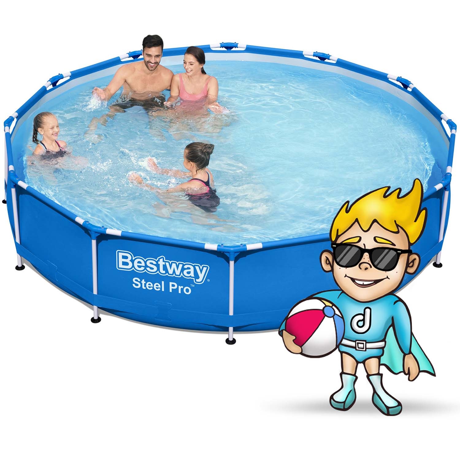 Bestway opzetzwembad - 366x76 cm - incl filterpomp & accessoires