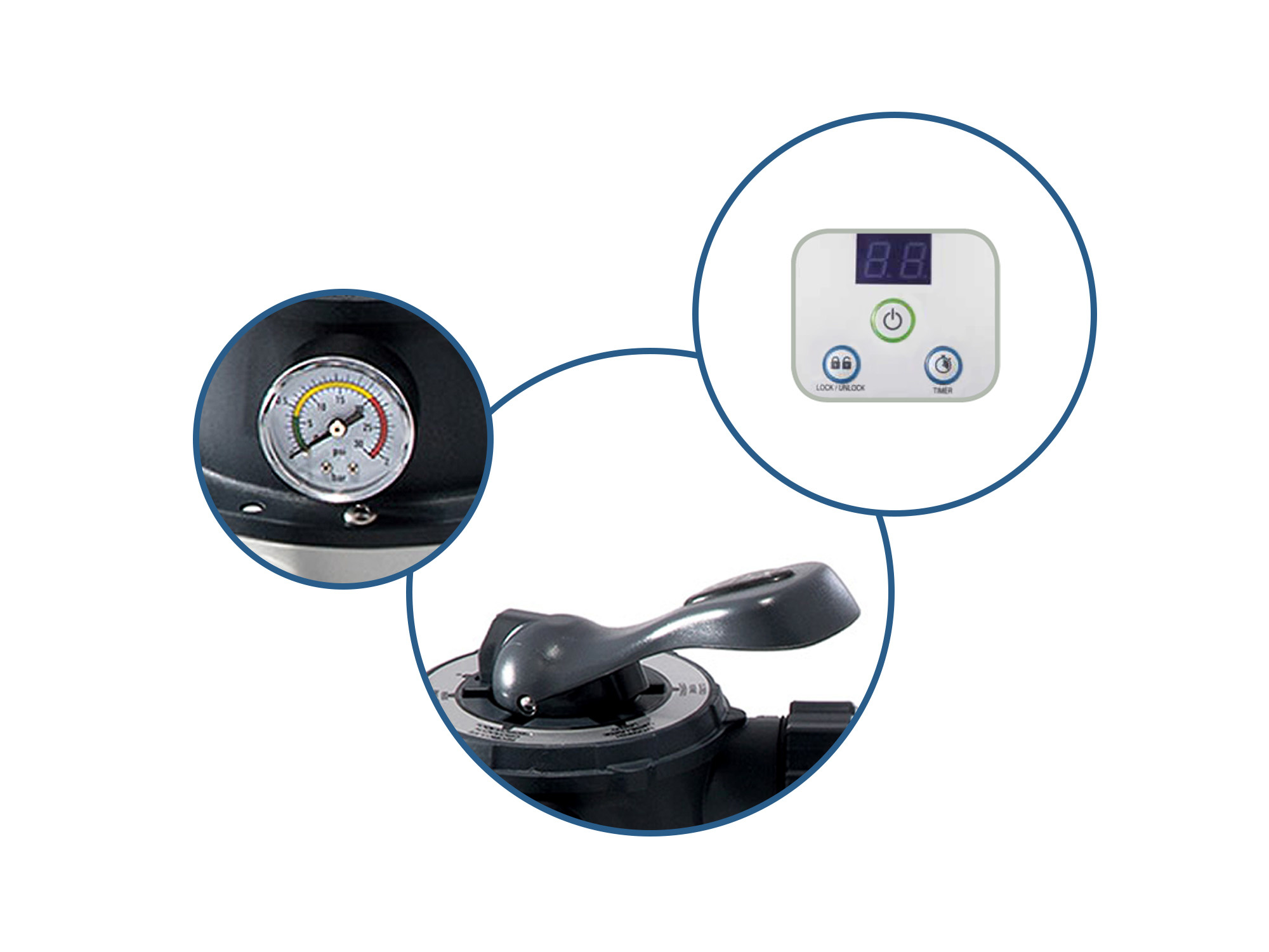 Intex zandfilterpomp - 4500L per uur - 254mm