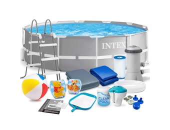 Intex opzetzwembad - Ø366 cm - 8592L - accessoires oa. filterpomp & bal