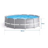 Intex opzetzwembad - Ø366 cm - 8592L - accessoires oa. filterpomp & bal
