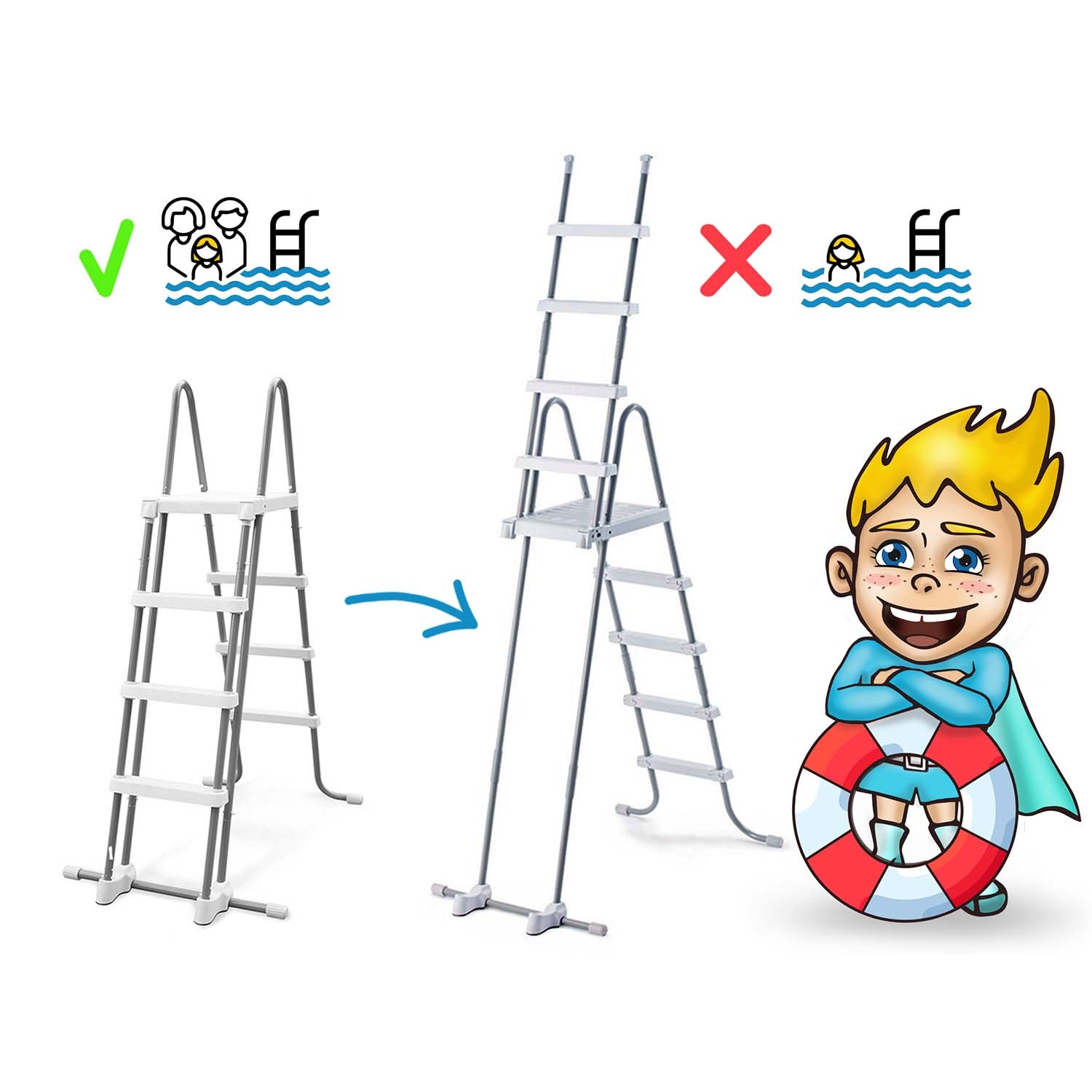 Intex opzetzwembad - Ø457cm - grijs - accessoires oa. filterpomp & bal