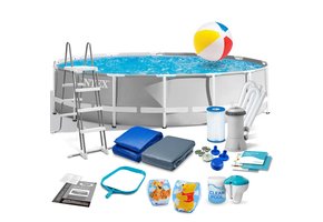 Intex opzetzwembad - 457x122cm - 16805L -  grijs