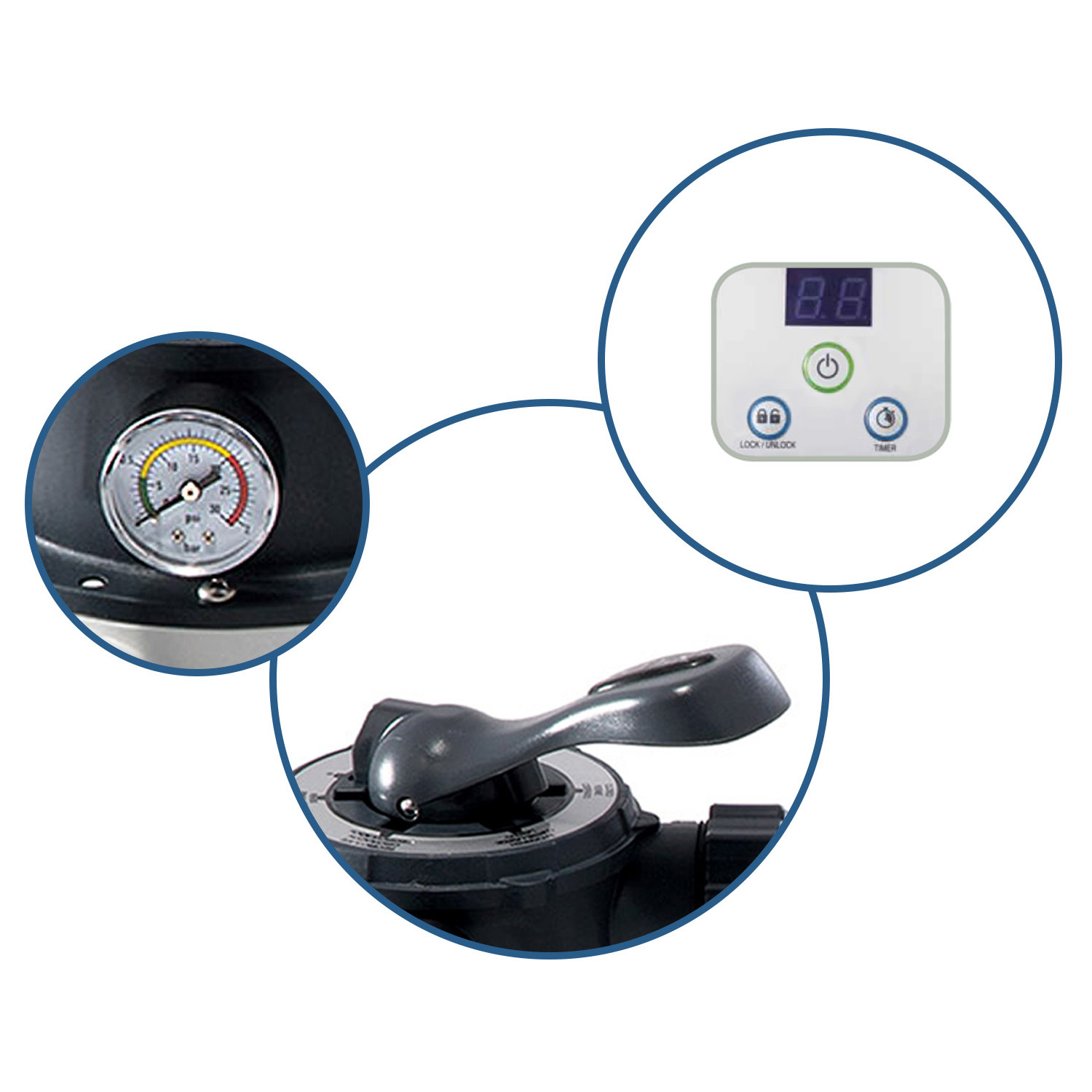 Intex zandfilterpomp - 4500L per uur - 254mm - incl 25 kg zand