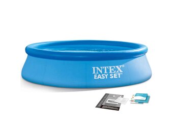 Intex opblaas zwembad - 244cm - rond - blauw