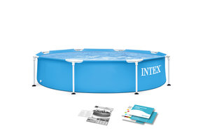 Intex opzetzwembad - 244cmx51cm - blauw - incl reparatiekit