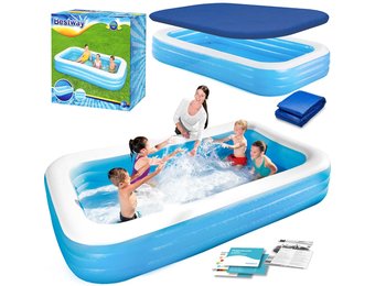 Bestway opblaas zwembad - 305x183x56cm - incl afdekzeil