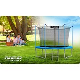 Trampoline - ø252 cm - blauw - incl. metalen trapje & net