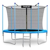 Trampoline - ø252 cm - blauw - incl. metalen trapje & net