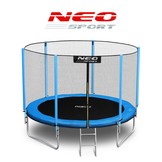 Trampoline - ø312cm - blauw - 150kg max - met ladder en net