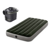 INTEX Luchtbed - 1 persoons - met pomp - 191x99x25cm - groen
