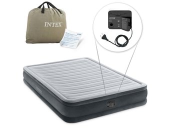 INTEX Luchtbed - 2 persoons - ingebouwde pomp - 203x152x33 cm