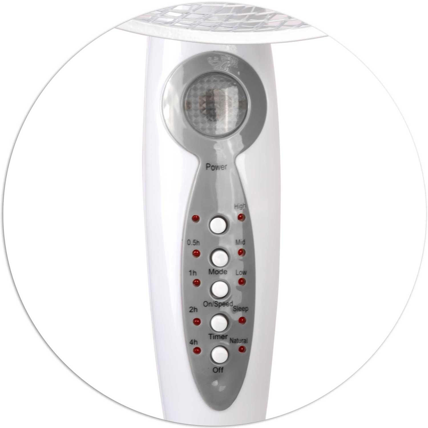 Staande ventilator - ⌀40cm - met afstandsbediening - verstelbaar in hoogte - zwart