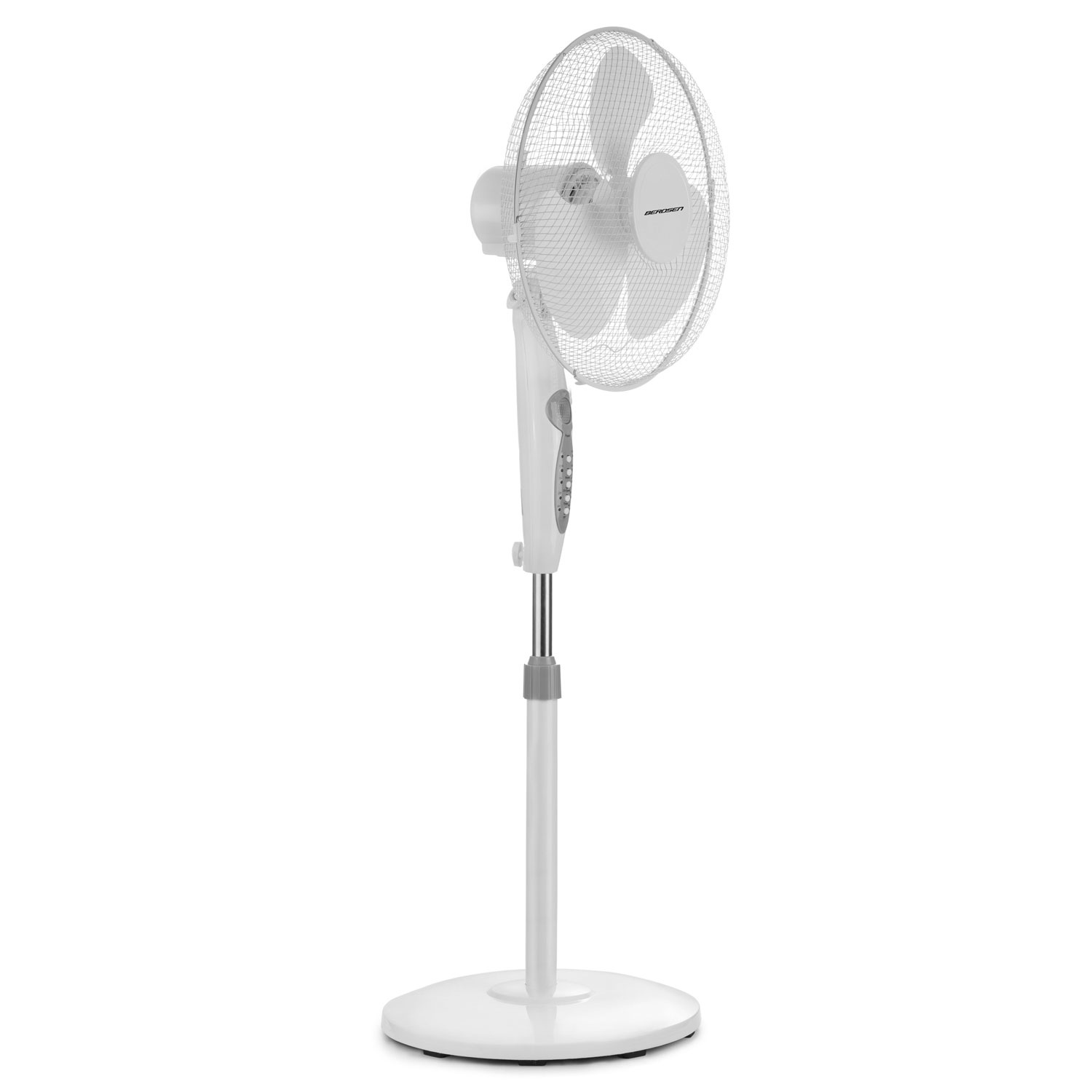 Staande ventilator - ⌀40cm - met afstandsbediening - verstelbaar in hoogte - zwart
