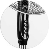 Staande ventilator - ⌀40cm - 3 snelheden - verstelbaar in hoogte - zwart