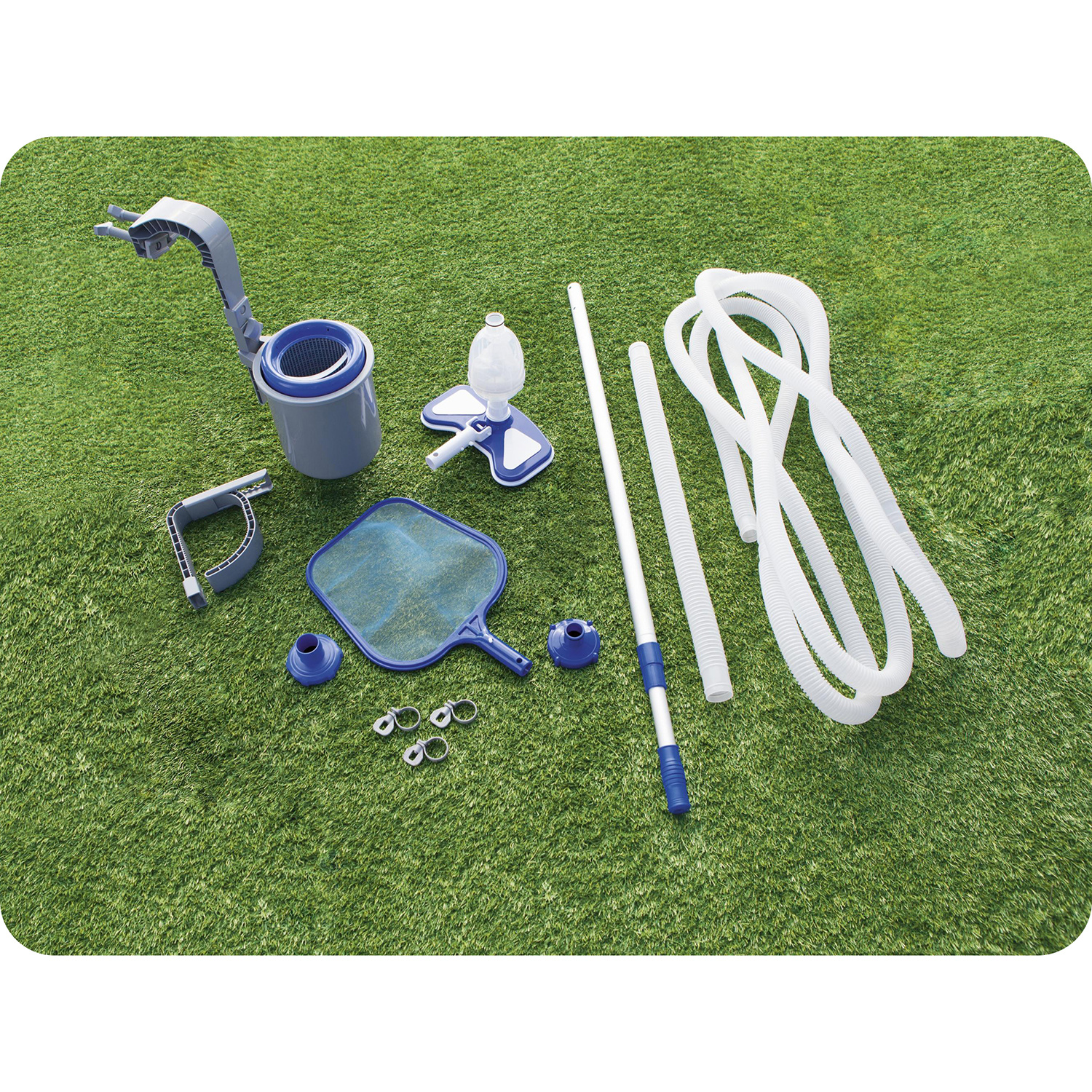 Bestway - zwembad schoonmaakset - met stofzuiger en skimmer