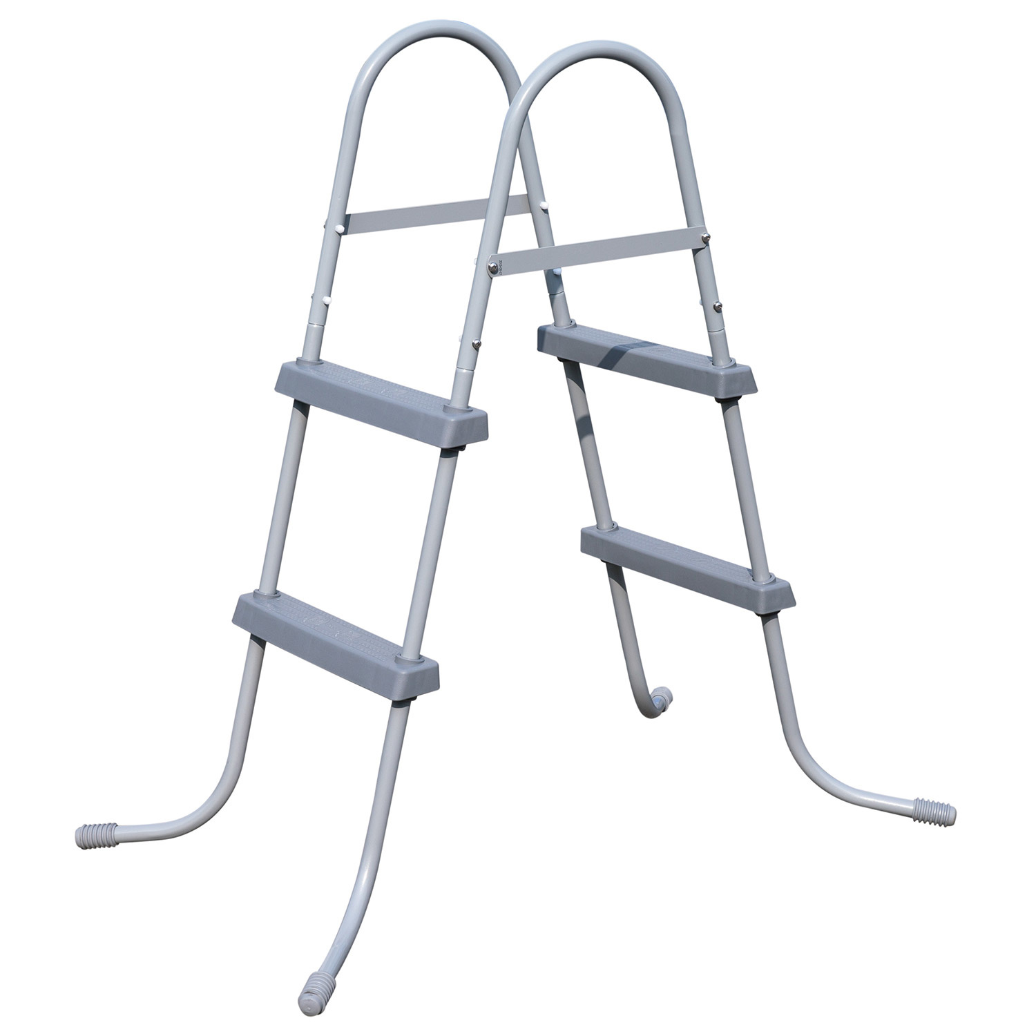 Bestway - zwembadtrap - 2 treden - 84 cm - grijs