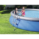 Bestway - zwembadtrap - 2 treden - 84 cm - grijs