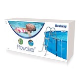 Bestway - zwembadtrap - 2 treden - 84 cm - grijs