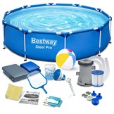 Bestway - opzetzwembad - 305x76cm - compleet zwembad - blauw