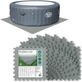 Bestway - zwembad tegels - 50x50 - set van 9 - grijs