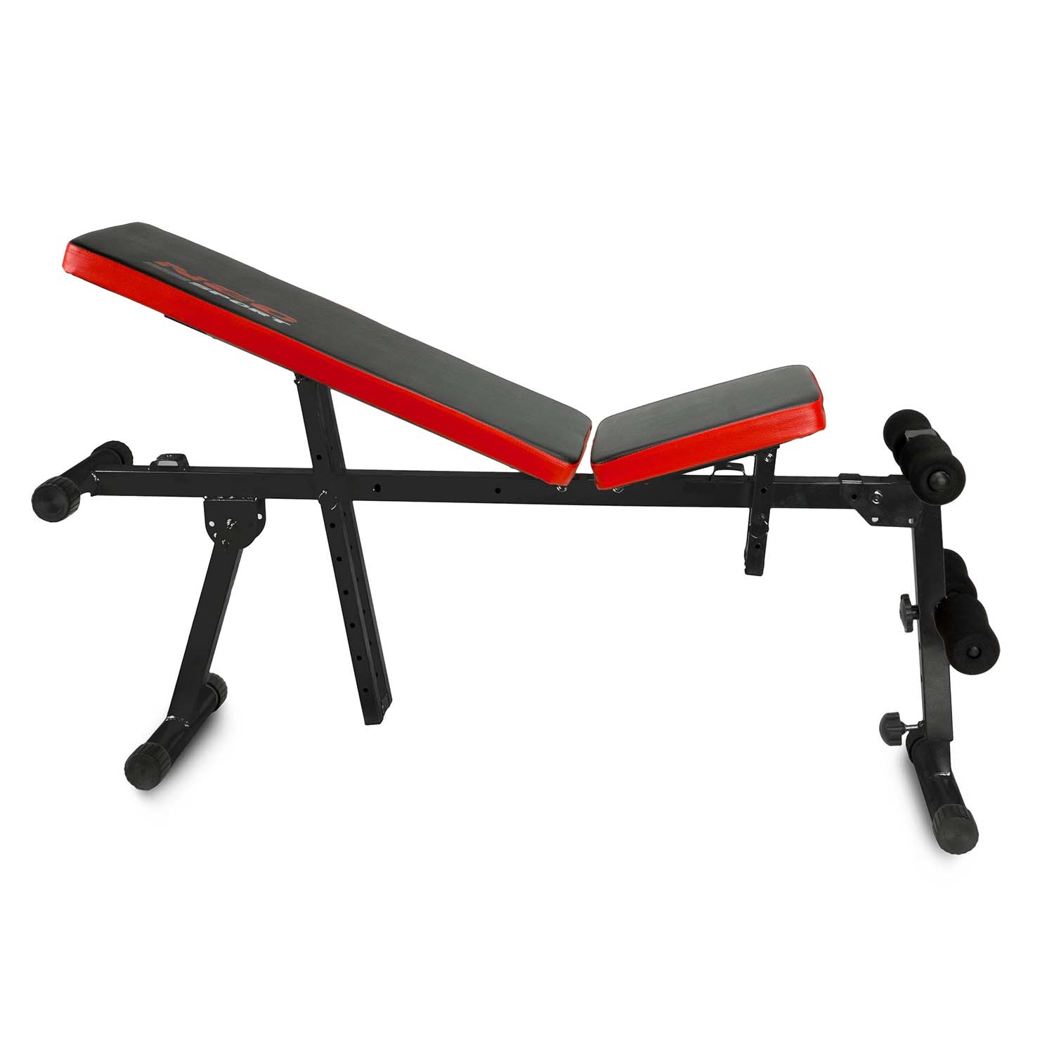 Halterbank - fitnessbank - verstelbaar - 136x34x51cm - zwart