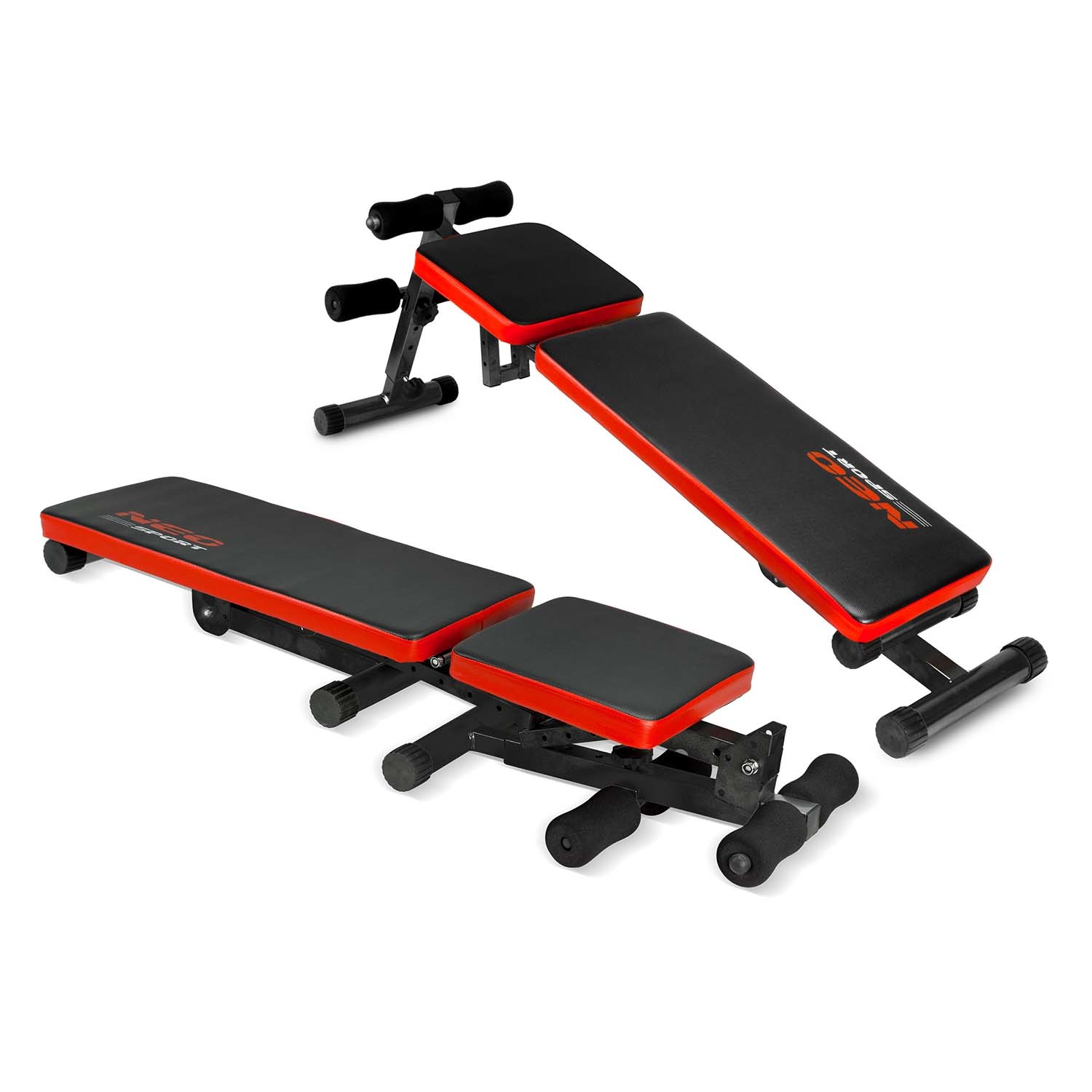 Halterbank - fitnessbank - verstelbaar - 136x34x51cm - zwart