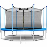 Trampoline - 404 cm - 13ft - met net - tot 150 kg - lichtblauw