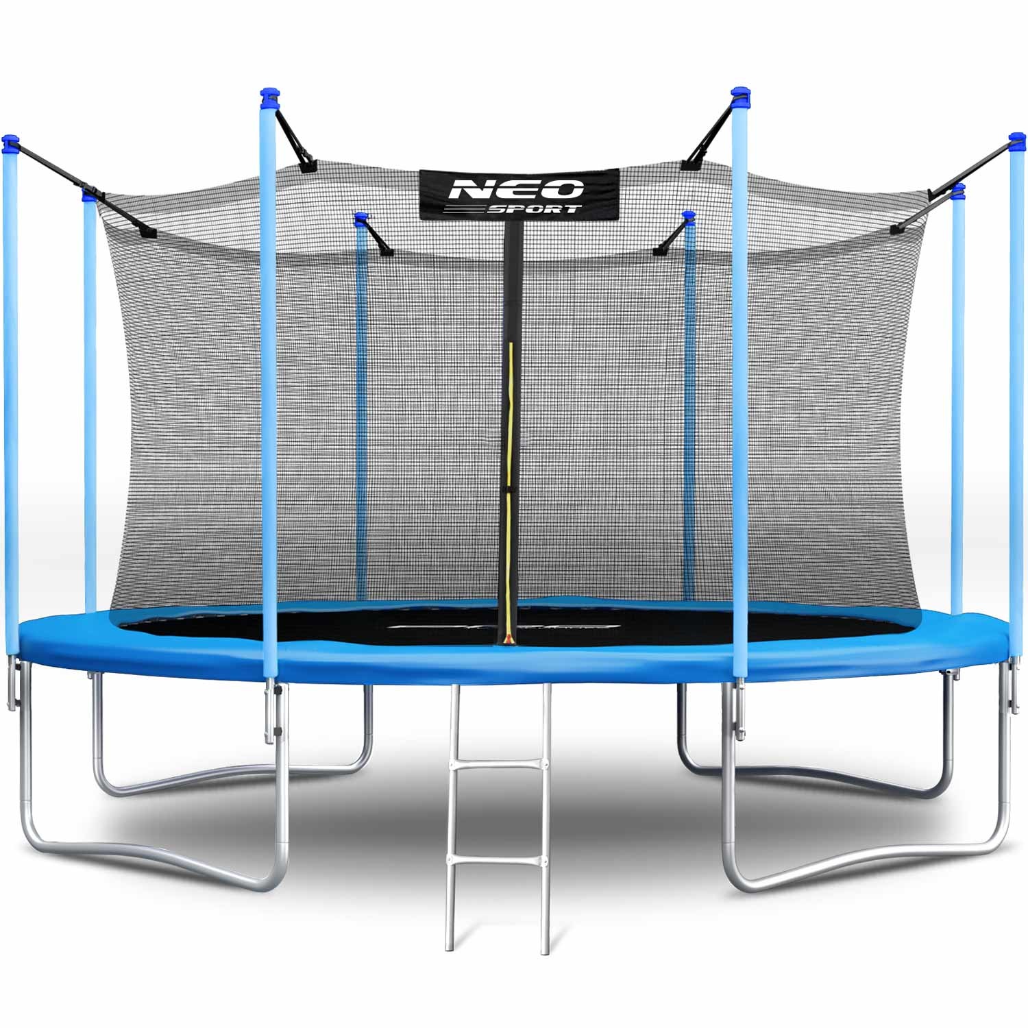 Trampoline - 404 cm - 13ft - met net - tot 150 kg - lichtblauw