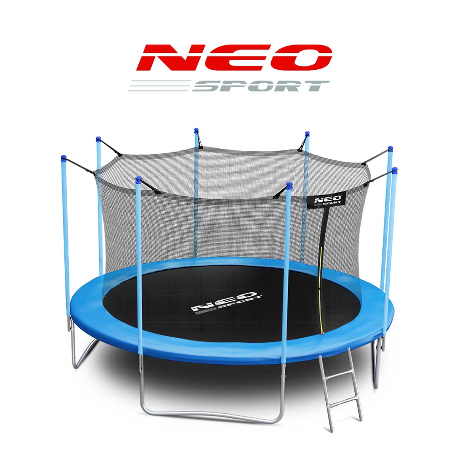 Trampoline - 404 cm - 13ft - met net - tot 150 kg - lichtblauw