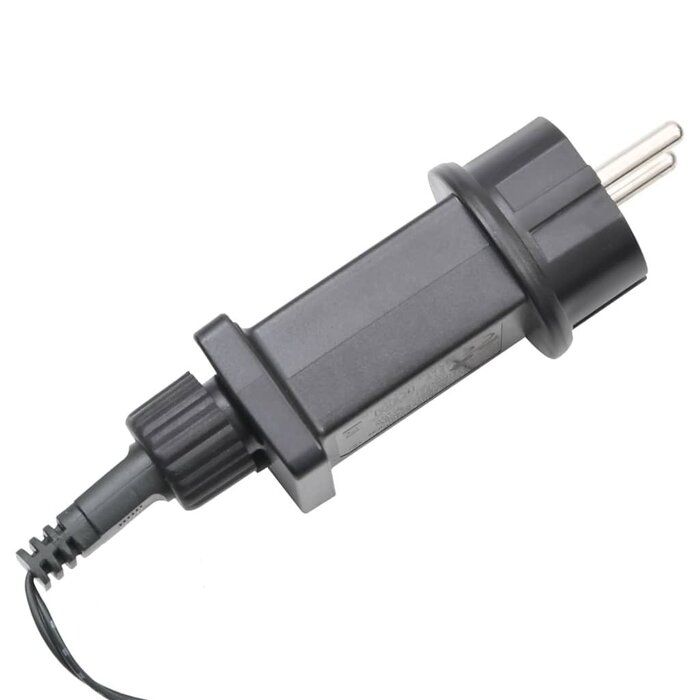 LED Weihnachtsbaum für Fahnenmast, Warmweiß, 500 cm, 1534 LEDs, Dunkelgrün, Kupfer, Eisen