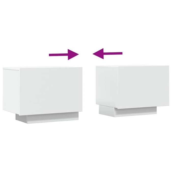 TV-Lowboard 100x35x40 cm Spanplatte Weiß