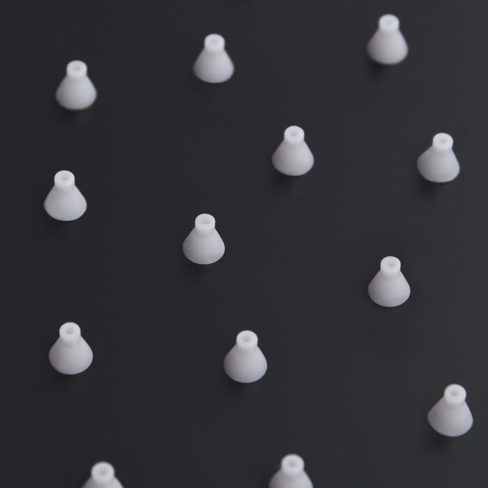 Duschkopf Quadratisch 50x50 cm Edelstahl Schwarz