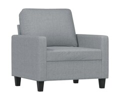 3-Sitzer Sofa Stoff Dunkelgrau 198cm Breite