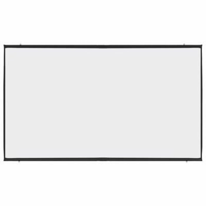 Projektionsleinwand 120 Zoll 16:9 Mattweiß Polyester mit Eisenrahmen – Für Heimkino und Präsentationen