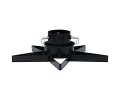 vidaXL Weihnachtsbaumständer 47x47x13,5 cm Schwarz Metall