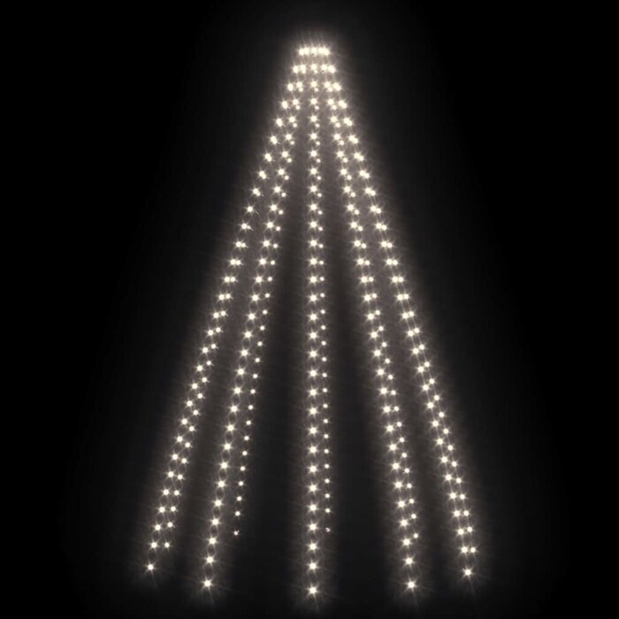 Lichterkette Weihnachtsbaum 300 Kaltweiß LEDs Innen/Außen - bis zu 30% Rabatt