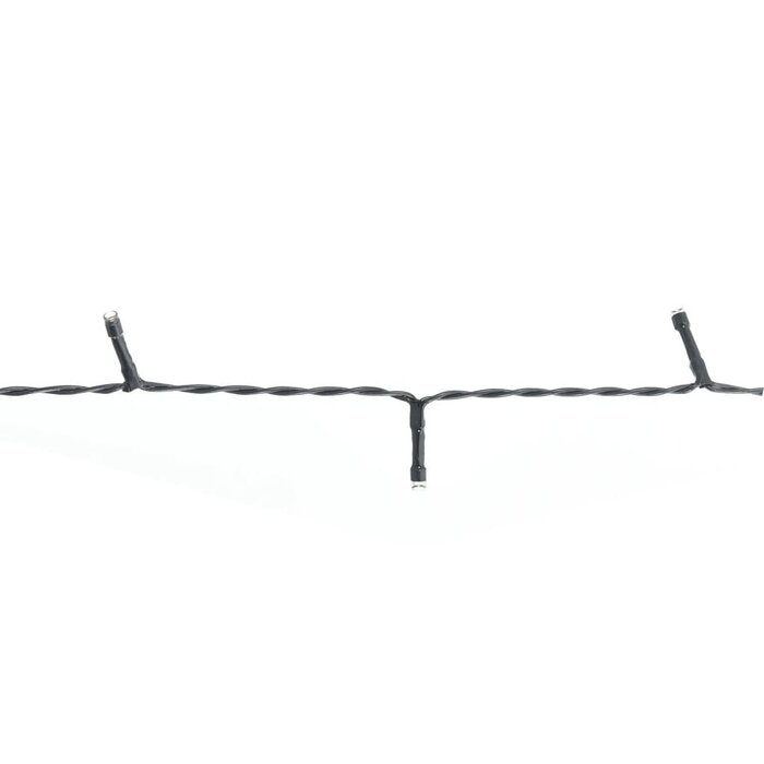 Lichterkette Weihnachtsbaum mit 300 Kaltweißen LEDs Netz 300 cm für Innen & Außen, Dunkelgrünes PVC Kabel