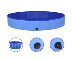 Hundepool faltbar 300x40 cm PVC Blau