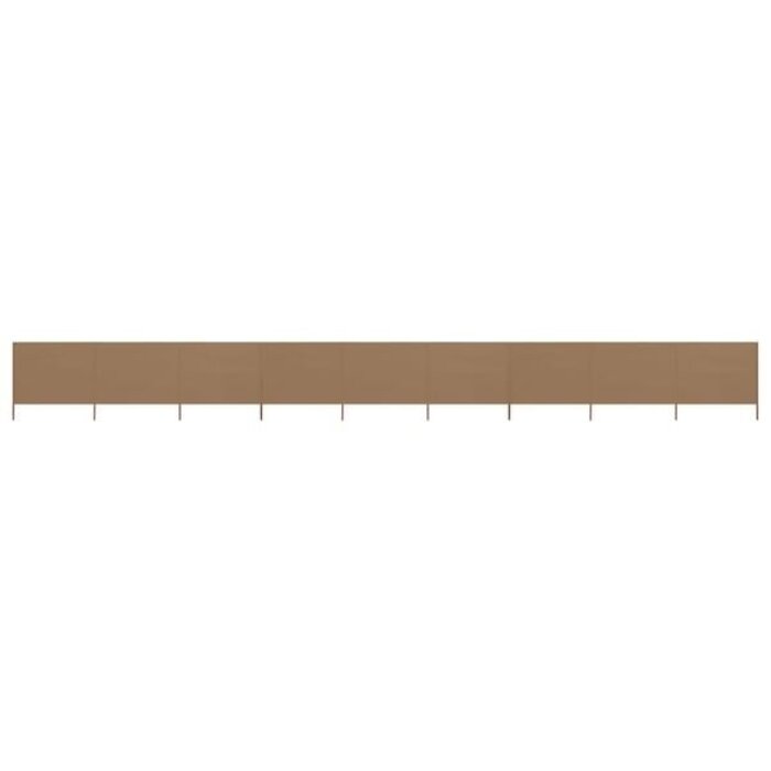 Windschutz 9-teilig 1200x160 cm Taupe - Jetzt bis zu 35% günstiger