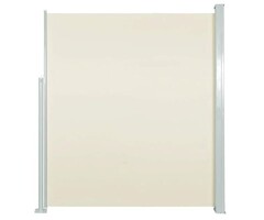 Ausziehbarer Sichtschutz für Garten & Balkon, 140x500 cm, Cremefarben – Outlet